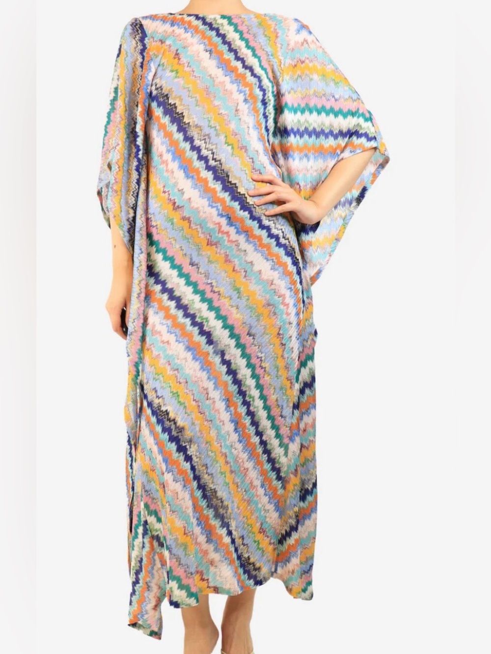 Missoni Mare Zigzag Kaftan Dress Coverup Size S